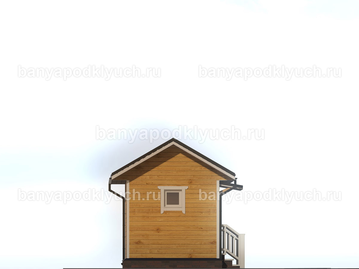 Баня из бруса 4x3 м Баня из бруса 4x3 м